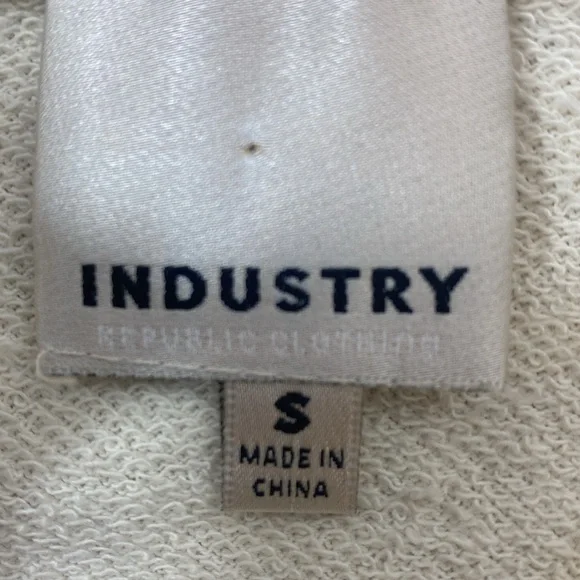 Cream Ruffle Trim Long Sleeve Sweater Top Dress up or down Size S 100% Cotton - Picture 12 of 12